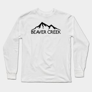 Ski Beaver Creek Colorado Skiing Snowboarding Long Sleeve T-Shirt